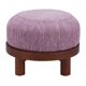 thumbnail image 3 of Otoman Zuo Gome Morado Glicina Estilo Moderno 56x56x44 cm, 3 of 8
