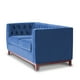 thumbnail image 2 of Sofá Roma 2C Tela Velvet Azul Petróleo, 2 of 6