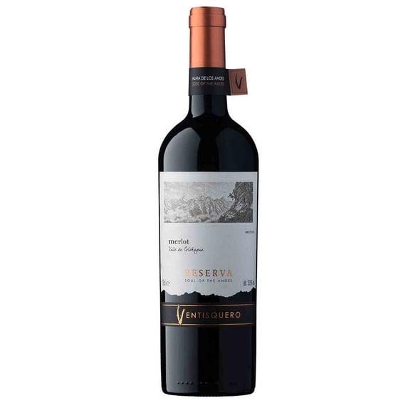 Vino Tinto Merlot Reserva Botella, 750 cc