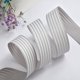 thumbnail image 1 of Xiao Hua Cinta gris a rayas de 2,5 cm x 45 metros de largo - Cinta retro monocromática a rayas, ideal para envolver regalos, decorar bodas y fiestas. 1 unidad., 1 of 3