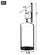 thumbnail image 3 of Lámpara de pared Zings & Thingz 57072375 Black Iron Hurricane, 3 of 7