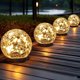 thumbnail image 1 of JKIMK Solar Globe Lights Outdoor Waterproof Solar Balls, 1 of 3