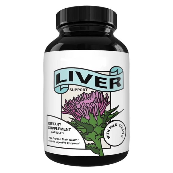 Purevia Liver Support Milk Thistle Silimarina 1000mg Cuidado Del Higado 120 caps