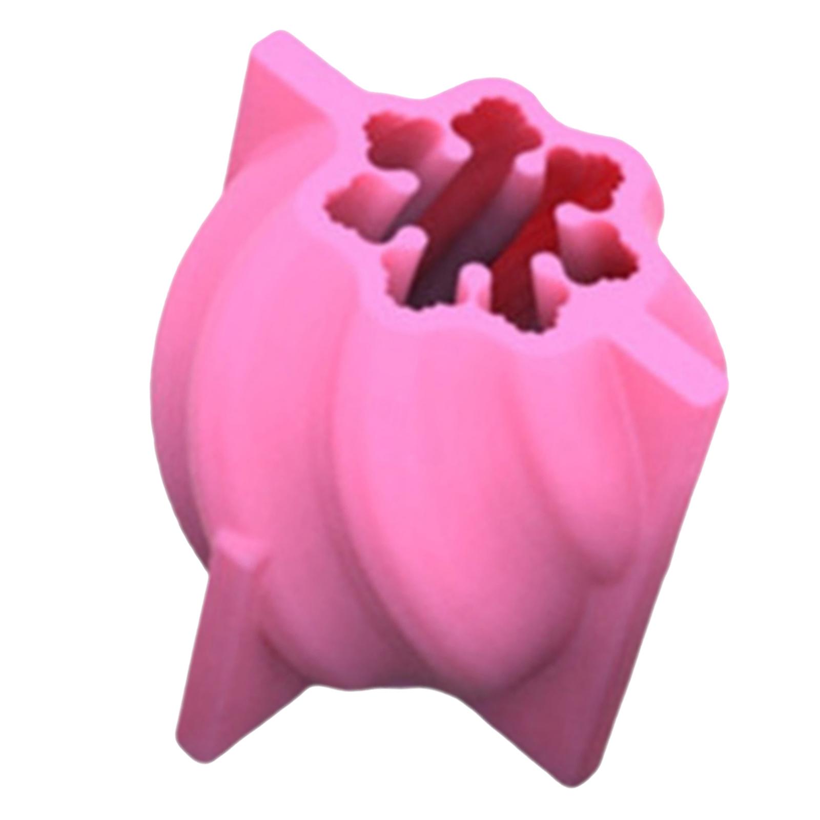 Magideal - De De Silicona Giratorio Geométrico De Abstracto, De Jabón Diy, Adorno A Rayas, Suministros De Resina Para Decoración Del 6X6X6.8Cm