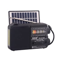 Tecnolab - Radio Portátil Solar Amfmsw Led 5W Negro - Ps