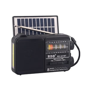 Tecnolab - Radio Portátil Solar Amfmsw Led 5W Negro - Ps