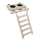thumbnail image 2 of Bird Parrots Playground Escalera De Madera Con Percha Con Comederos Para Juguetes De Gimnasio, 2 of 5