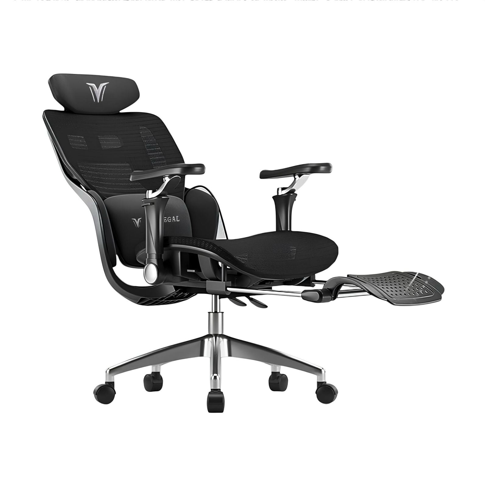 Lubabycas - Silla De Escritorio Reclinable Con Reposapies E16 Negra