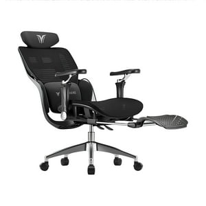 Lubabycas - Silla De Escritorio Reclinable Con Reposapies E16 Negra