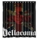 thumbnail image 1 of Cortina de ducha con diseño de calavera de Dellacoma, con ganchos, tamaño 60 x 72 pulgadas, 1 of 3