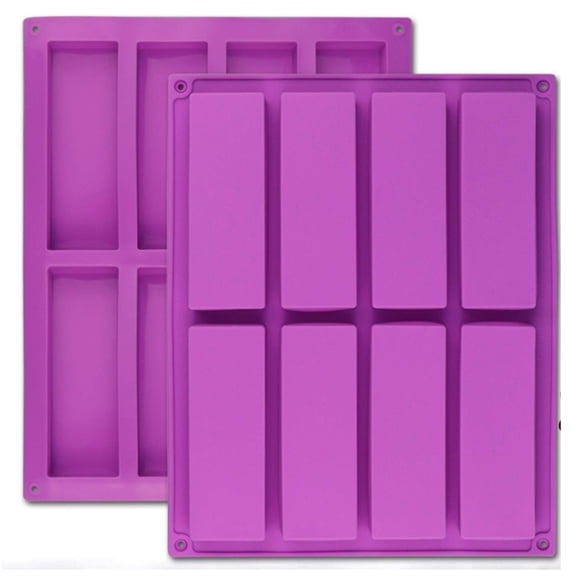 Molde de silicona Palksky rectangular de 8 cavidades – juego de 2