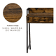 thumbnail image 3 of Escritorio industrial USB top living desk-23 Marrón, 3 of 3