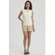 thumbnail image 2 of Polera Mujer Recogido Abertura Crema, 2 of 8