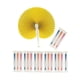 thumbnail image 4 of 20 Abanicos De Papel Plegables Para Bodas, Festivales, Invitados Y Cualquier Otra Ocasión. Mango Blanco., 4 of 5
