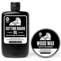 Walrus Oil - Set De Aceite Y Cera Para Madera Para Tablas De Cortar, Aceite De Morsa, 240 Ml/90 Ml