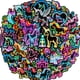 thumbnail image 1 of Paquete De Stickers De 56 Piezas Unicornios Neón Vinilo Impermeable, 1 of 7