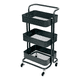 thumbnail image 1 of Carrito Organizador Belug Almacenamiento 3 Niveles Con Ruedas negro, 1 of 5