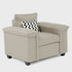 thumbnail image 2 of Butaca 1 cuerpo Sicilia Tela Beige, 2 of 3