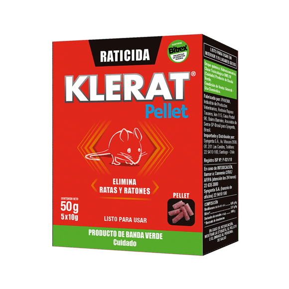RATICIDA PELLET 50GR KLERAT