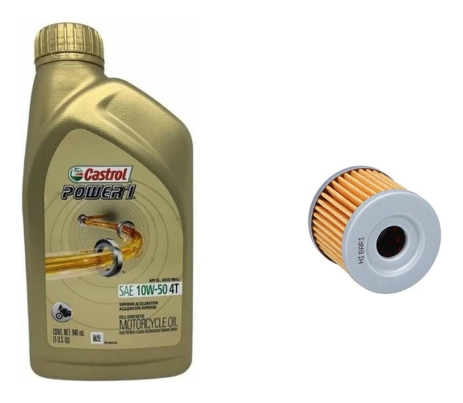 Castrol - Kit Mantencion Suzuki Gsxr 150 - Gsxs 150 / 10W 40F + Filtro