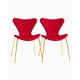 thumbnail image 1 of Pack 2 Sillas Jlove Velvet Gold - Rojo, 1 of 3