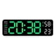 thumbnail image 2 of Reloj Digital Despertador Diseño Moderno Luz Verde, 2 of 3