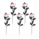 thumbnail image 2 of Rosas De Poliéster Centros De Mesa De Halloween Decoración De Fiesta Blanco Y Rojo, 2 of 5