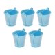 thumbnail image 2 of 5 Cubos De Metal Galvanizado, Contenedores Rústicos Para Recuerdos De Fiesta, Resistentes, Color Azul, 2 of 5