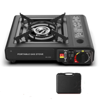 Genérico - Cocinilla 1 Hornalla A Gas Ideal Para Camping/Hogar Negro