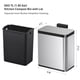 thumbnail image 2 of Cubo de compostaje de cocina EKO de acero inoxidable de 7 litros con desodorante, 2 of 9