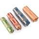 thumbnail image 1 of Envoltorios de monedas DGBDPACK – paquete de 125 unidades en colores surtidos, 1 of 5