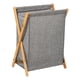 thumbnail image 4 of Cesto de Ropa Sucia Plegable de Bambú, Portátil, Fácil de Transportar, Abierto para La Familia, Mantiene La Ropa Sucia Ordenadamente Guardada Gris 40x34x565cm, 4 of 5