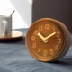 thumbnail image 5 of Reloj despertador creativo de madera maciza, moderno reloj de mesa pequeño con aguja de madera, silencioso, reloj de registro, 5 of 6
