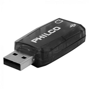 Tarjeta De Sonido Usb Adaptador De Audio Au100 Philco