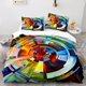 thumbnail image 1 of Color lead painting Bedding Set Single Twin Full Queen King Size Art Bed Set Aldult Kid Bedroom Duvetcover Sets 3D 3Bed Sheets, 1 of 5