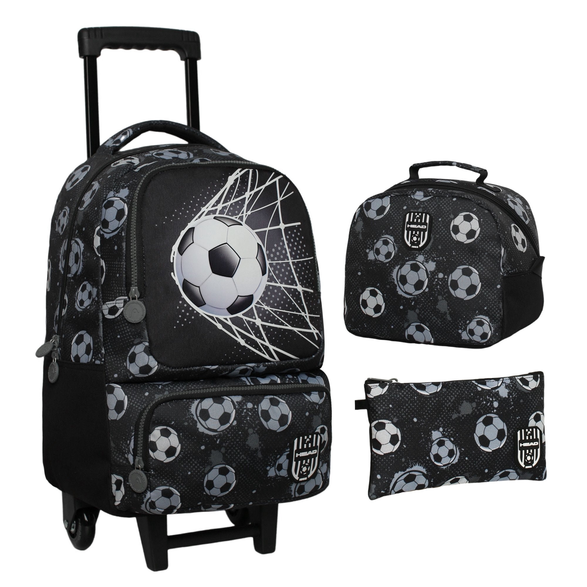 Head - Pack Bakan Mochila Soccer Negro Con Carro