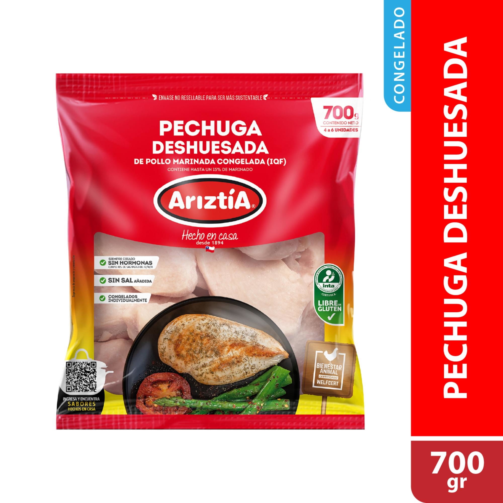 Pollo Pechuga Deshuesada Congelada 700 g Ariztia