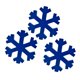 thumbnail image 1 of 3 Uds Adornos Navide?os Rústicos Decoraciones De Copos De Nieve De Madera Azul, 1 of 5