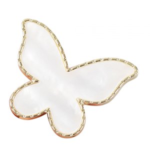 Ioensy - Anillos De Paleta Para Decoración De Uñas, Herramienta De Manicura, Accesorios Para Decoración De Uñas, Paleta De Colores Para Uñas, Color Blanco