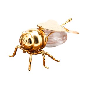 Bothyi - Tarro De Miel, Regalo De Inauguración De La Casa, Práctico, Lindo, Multiusos Para El Hogar, Cocina Festiva, Dorado