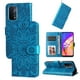 thumbnail image 1 of Funda tipo cartera FOXDOCK para OnePlus Nord N200 , diseño girasol en relieve, cuero PU, cierre magnético, soporte y tarjetero, 1 of 5