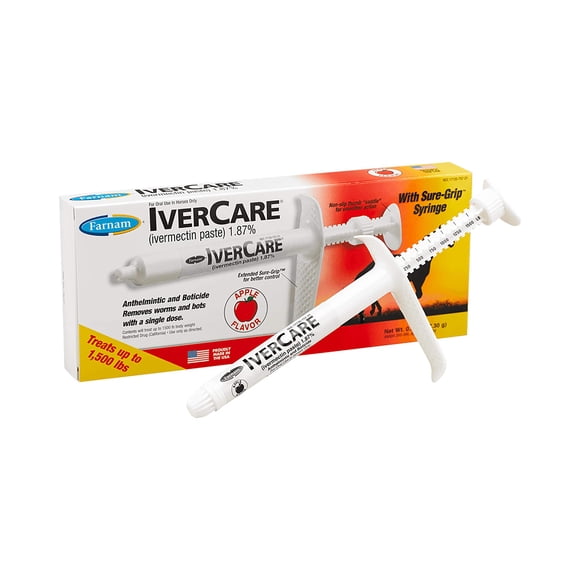 Pasta antihelmíntica Farnam ivercare 1,87% para caballos, 700 kg