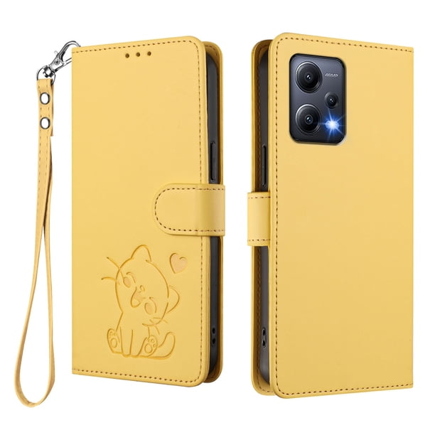 Funda Billetera Magnética para Xiaomi POCO X5, Amarillo