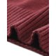 thumbnail image 5 of Agnes Orinda Suéter de Talla Grande para Mujer Cuello en V Manga Larga Jersey con Abertura en el Dobladillo Blusa de Punto para Otoño Invierno 3X Rojo, 5 of 5