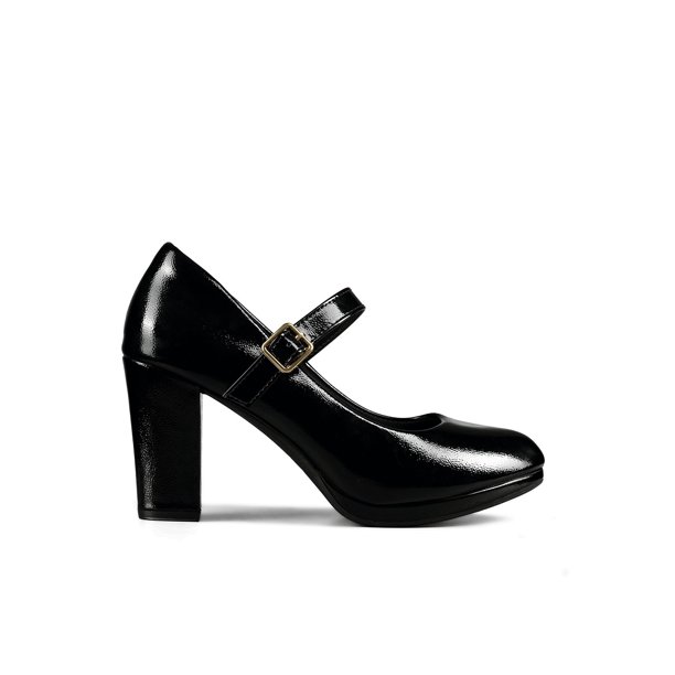 Zapatos Taco PU Acharolado Mujer Cuadrado Weide TFA318