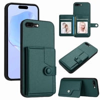 Foxdock Funda Para Iphone 7 Plus Con Bloqueo Rfid - Diseño Elegante Con Cierre De Botón