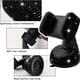 thumbnail image 3 of Soporte universal de cristal para teléfono de coche - Ajustable en 360 grados, seguro para el salpicadero, la rejilla de ventilación y el parabrisas - Compatible con todos los smartphones-Negro, 3 of 6