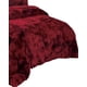 thumbnail image 3 of Cubrecama Peludo 2 Plazas Rojo Jaspeado, 3 of 3