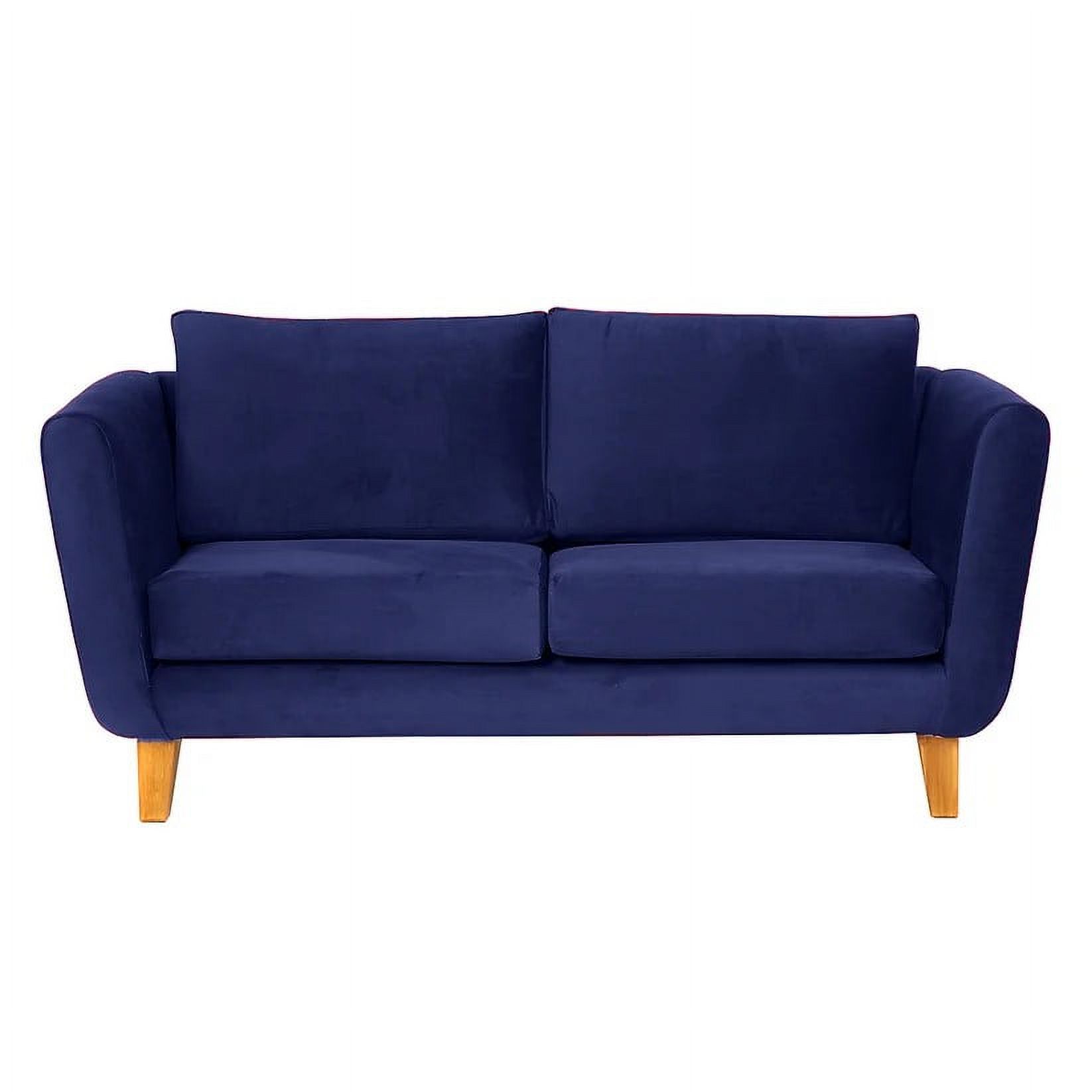 Barra Design - Sofá Thomas 170 Felpa Azul