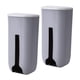 thumbnail image 1 of 2pcs Cocina Bolsa Soporte Dispensador Caja Montaje En Pared Caja De Almacenamiento De Plástico Gris, 1 of 5